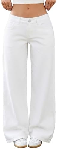 Low-Rise Baggy Jeans for Women Y2k Wide Leg Loose Denim Pan…