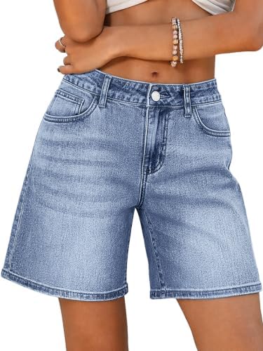 Womens Baggy Jean Shorts