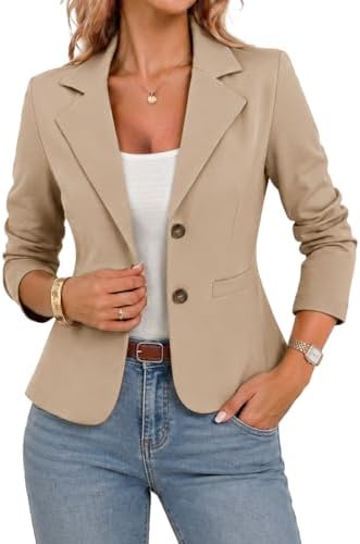 Womens Business Casual Blazers Suit Jackets Slim Fit Outfit…